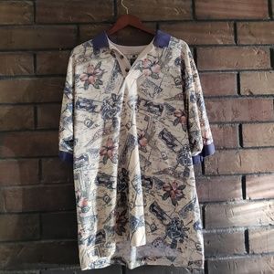 Men's CUTTER & BUCK XL 100% Cotton Hawaiian Style